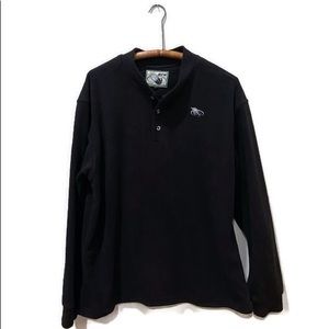 Mack’s Prairie Wings black fleece pullover size L